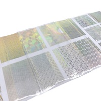 Cosmétiques personnalisés 3D 3D carte de logo de marquage à chaud, étiquette d'autocollant de couleur transparente de marquage à froid partiel