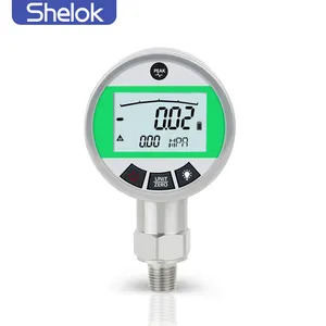 Shelok manômetro digital 4-20ma, medidor de pressão de gás natural 475