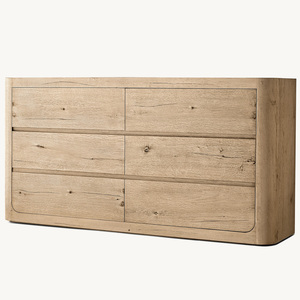 <span class=keywords><strong>Commode</strong></span> de rangement Rhoohill en chêne blanc massif, style américain, avec 6 tiroirs, pour chambre à coucher, commodes de luxe pour vêtements - Product Image 6