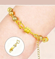 Accessoires de bijoux en argent Sterling 925 personnalisés convertisseur de boucle de bracelet magnétique pièces de connecteur de fabrication de bijoux à bricoler soi-même
