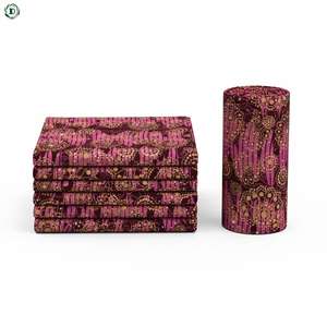 ผ้าทอประดับพลอยเทียมสไตล์ชนเผ่าเก๋ไก๋สไตล์แอฟริกันผ้าฝ้าย100% พิมพ์ลายขี้ผึ้งสไตล์แอฟริกันสำหรับเสื้อผ้าหรูหราผ้าทอสไตล์โบโฮ - Product Image 1