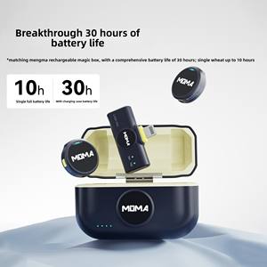 Mammoth Lark Mini One-To-Two Radio Equipo de transmisión <span class=keywords><strong>en</strong></span> vivo Botón inalámbrico Micrófono con clip con función de cancelación de ruido - Product Image 2