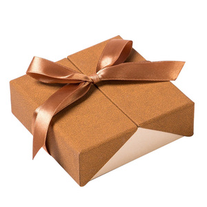 Caja de Joyería de Terciopelo Marrón Premium, Venta al por Mayor de Cajas de Joyería con Doble Lazo, Juego de Cajas de Joyería - Product Image 3