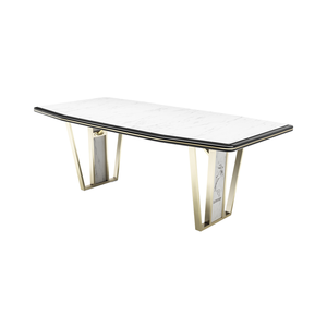 Chaise de salle à manger rembourrée Rosse moderne avec structure en métal et velours noir, mobilier d'origine turque - Product Image 2