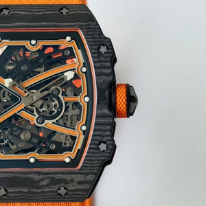 Montre mécanique de luxe 2026 de haute qualité avec boîtier en fibre de carbone 6702, verre saphir, bracelet de 20 mm, cadran à aiguilles, résistance à l'eau 30 bars - Product Image 3