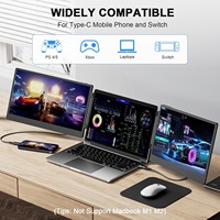 Inastallation facile avec FCC RoHs Certification CE BSCI Moniteur pour ordinateurs portables 13-17 pouces IPS Smart Gaming Quad Monitor