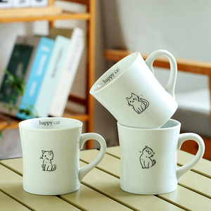 Taza de Café con Diseño de Gato Adorable, 11 oz, Taza de Cerámica Kawaii con Diseño de Cachorro, Estilo Nórdico Minimalista, Regalo de <span class=keywords><strong>Cumpleaños</strong></span> para Ella, Amante de los Gatos - Product Image 3