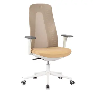 Fabricante VANBOW, silla de juego de jefe ejecutivo giratoria para trabajadores visitantes, silla de oficina de malla transpirable ergonómica a la venta