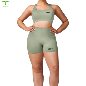 Abbigliamento donna taglie forti per abbigliamento da palestra Set di <span class=keywords><strong>Leggings</strong></span> taglie forti per donna 3xl abbigliamento sportivo da palestra Set Fitness - Product Image 5
