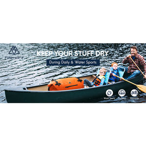 Sac de sport sec étanche de grande capacité 60L Sac à dos roll-top robuste pour les voyages, la navigation de plaisance, le kayak et le camping - Product Image 5