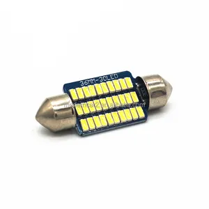 Hiçbir hata Festoon 36mm Led ampul C5w 4014 21smd lamba Vw Golf 3 4 5 6 B6 B5 3c için araba lisansı plaka ışıkları