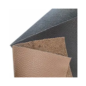 Wear-resistant Folding More Than 100 000 PU Litchi Classic Debris Flocking 1.5-2.0mm Leather
