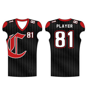 ยูชัว รับผลิตเสื้อทีมอเมริกันฟุตบอลแบบสั่งทำพิเศษ พิมพ์ลายแบบซับลิเมชั่นทั้งตัว พร้อมสกรีนโลโก้ตามแบบที่ต้องการ - Product Image 6