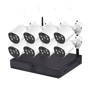 Precio de fábrica 10,1 pulgadas 8 canales sistema de cámara CCTV LCD NVR kits WiFi Cámara kits para monitoreo