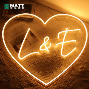 Matt Thả Vận Chuyển Quảng Cáo Acrylic Neon Ánh Sáng Cá Nhân Họ Cuối Cùng LED Tùy Chỉnh Neon Đăng Letters Cho Trang Trí Đám Cưới