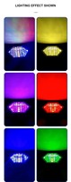 LED Retro PAR-Licht Hintergrundbeleuchtung Retro-Licht 72 Stück RGB +60W Sechseckige Färbung+Blitz+Zusätzliches DJ Disco Bühnenlicht