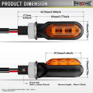Intermitente LED para Motocicleta, Indicador para Harley Davidson, Suzuki, Yamaha R1, XMAX 125, 6V, Universal - Product Image 6