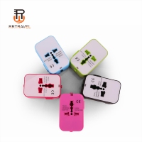 Adaptateur de voyage universel intelligent RRTRAVEL, prise conductrice en bronze phosphoreux ABS, prise USB Type-C, 2 ports, 100-240V