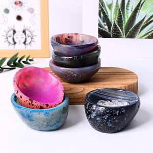 ชามหินอาเกตย้อมสีคุณภาพสูง ดีไซน์ใหม่ สำหรับตกแต่งบ้าน - Product Image 3