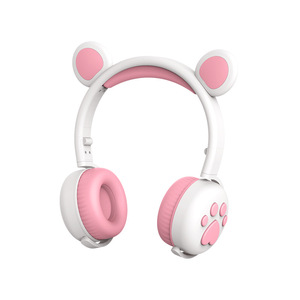 Over-Ear pour casque Bluetooth avec oreilles de <span class=keywords><strong>chat</strong></span> mignon casque de sport sans fil brillant vente <span class=keywords><strong>chaude</strong></span> - Product Image 1
