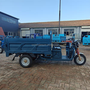 Удобный и быстрый электрический велорикша мощностью 1500 Вт с высокой автономностью (70-90 км), 60 В, для перевозки грузов, стальная рама, центральный двигатель, открытый кузов - Product Image 2