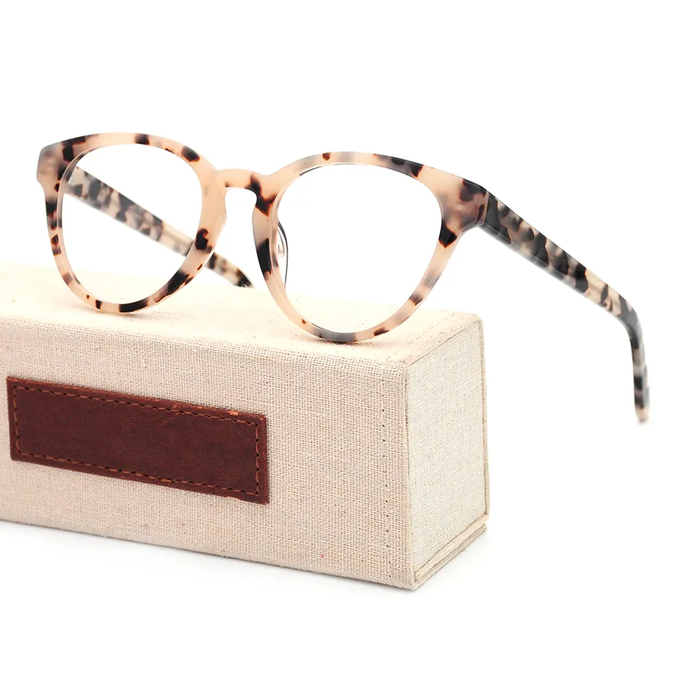 مصمم اليدوية نظارات بمادة الخلات المصنع مباشرة OEM عالية الجودة مخصصة شعار خلات نظارة بإطار