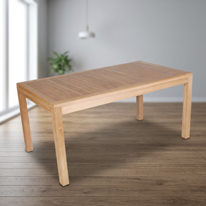 Price Knock Outdoor Solid Wood <b>Rectangle</b> Dining <b>Table</b> Contemporary Design Teak Foldable Durable Waterproof Outdoor Furniture - Product Image 2