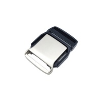 Boucle à dégagement latéral personnalisée en alliage de zinc 25 mm, plaque métallique, boucle de sangle en plastique pour sacs, colliers et laisses pour chiens