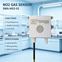 Capteur industriel de dioxyde d'azote (NO2) SW6NO201, montage mural, IP65, transmetteur RS485 Modbus RTU pour la surveillance des fuites pharmaceutiques