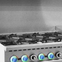 Cuisinière à gaz professionnelle en acier inoxydable Core Pro avec 8 brûleurs et four, modèle CP-R60-24MG
