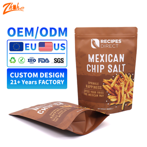 Sachet refermable imprimé, pochette souple à fond plat, finition mate douce au toucher, emballage pour aliments pour chiens, résistant à l'humidité, emballage écologique - Product Image 1