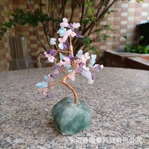 <b>Crystal</b> Money <b>Tree</b> Raw Stone Height 9-13 Cm Home Office Desk Decoration Good Fortune Prosperity Gift - Product Image 3