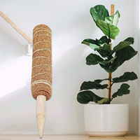Prix Abordable, Écologiques, Poteaux de Treillis Flexibles pour Plantes Grimpantes, Bâtons de Plantation en Fibre de Coco Naturelle pour Jardin et Usage Domestique