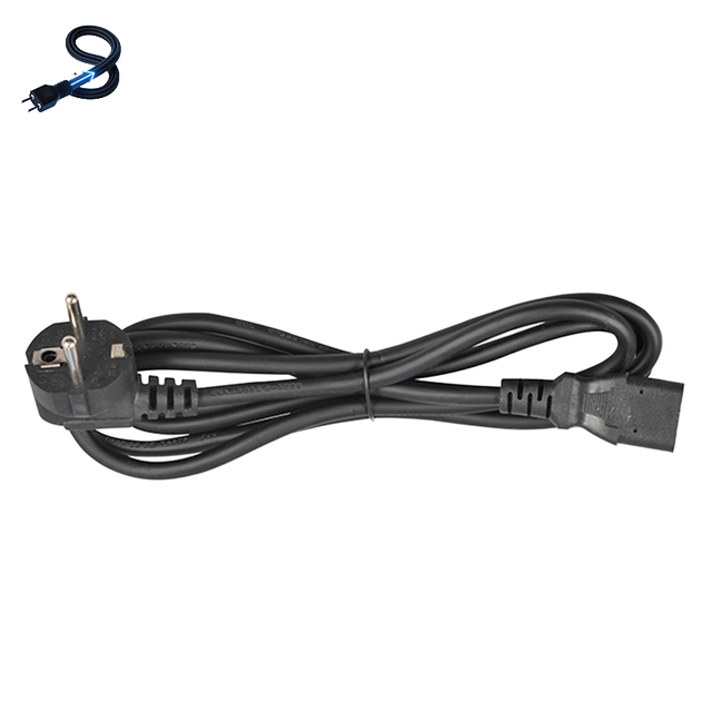 Schuko CEE 7/7 to IEC320 C13 Power Supply Cable 0.75mm 1.0mm for PC Monitor Server VDE Approved Mains Lead AC Power Cord