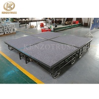 Scène événementielle en fer durable 4'x8' pliable et mobile pour hôtel