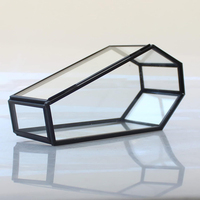 Coffret en verre miniature en forme d'animal avec couvercle pour le rangement de bijoux, cadeau de fête d'Halloween, boîte décorative pour bibelots
