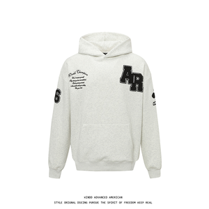 <span class=keywords><strong>Sweat</strong></span>-shirt à capuche décontracté ample de style rétro américain, tendance de la mode urbaine automne-hiver, pour hommes et femmes - Product Image 5