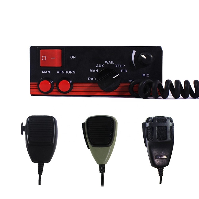 Alarm Siren with Microphone Fire Ambulance Siren Amplifier