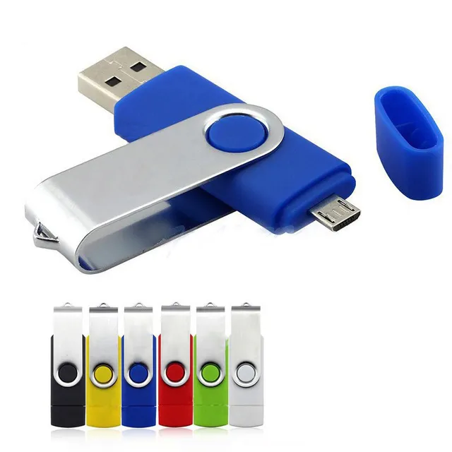 Wholesale Promotional Full Capacity stock otgi usb flash 2.0 8GB usb 16GB 64GB 128GB pendrive Memory stick with customized logo