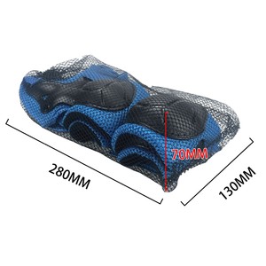 Ensemble complet de <span class=keywords><strong>protection</strong></span> six pièces en fibre de polyester pour patinage à roulettes pour enfants, modèle original d'usine, pour sports de plein air - Product Image 5