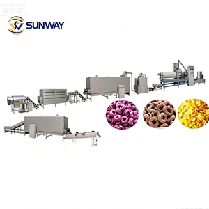 Machine de production de flocons de maïs <span class=keywords><strong>sans</strong></span> <span class=keywords><strong>gluten</strong></span> longue durée, ligne de traitement de flocons de maïs, extrudeuse d'anneaux de maïs - Product Image 1
