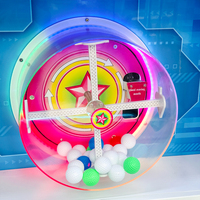 Machine de jeu d'arcade à boules lumineuses avec logo, bande lumineuse colorée, distributeur de prix pour centres commerciaux nocturnes