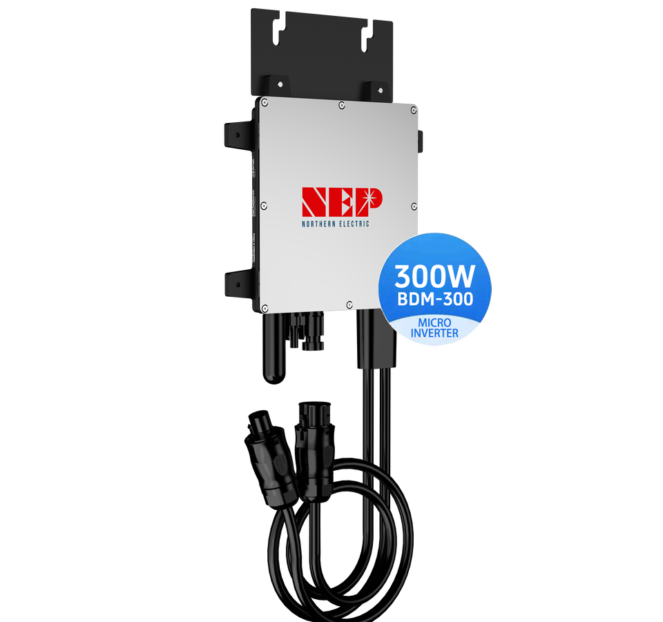 Nep Inverter Nep BDM-300 300W Smart WiFi Micro Inverter Grid Connected Solar MPPT ...