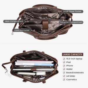 LOVEVOOK 2025 Nuova Borsa Tote di Design alla Moda per <span class=keywords><strong>Donna</strong></span>, Alta Qualità in Pelle PU, Grande Borsa a Mano Vintage, Valigetta per Laptop - Product Image 2