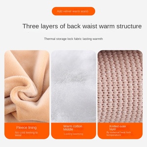 Faja Térmica de Felpa Gruesa para Invierno, Soporte Lumbar, Protector Abdominal Cálido y Acogedor, Envoltura Corporal para Espalda y Estómago, Venta al por Mayor - Product Image 2