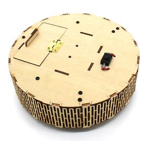 Robot <span class=keywords><strong>aspirateur</strong></span> 3D <span class=keywords><strong>en</strong></span> <span class=keywords><strong>bois</strong></span> à monter soi-même, Kit artisanal alimenté par batterie, construction mécanique, ingénierie, Science, jouets éducatifs - Product Image 3