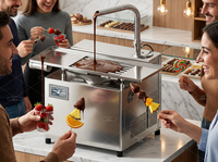 Distributeur automatique de chocolat chaud commercial à grande vitesse LST, petite machine à tempérer le chocolat à vendre