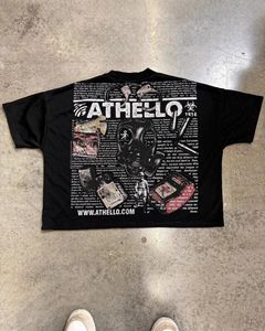 T-shirt pour homme, coupe ample, 240-250 GSM, coton, blanc, délavé à l'acide, imprimé DTF, personnalisé, brodé, vierge avec étiquettes, luxe - Product Image 3