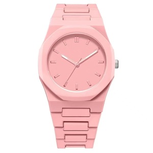 Offre Spéciale montre à <span class=keywords><strong>quartz</strong></span> en plastique pour hommes de style moyen-orient cadran de couleur unie en gros tenue quotidienne décontractée - Product Image 1