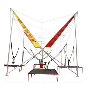 Hot Bán Kinh Doanh Ngoài Trời Euro Thép Không Gỉ 4 Trong 1 Bungy Nhảy Bungee Trampoline Với Sợi Dây Thừng Cho Trẻ Em - Product Image 1